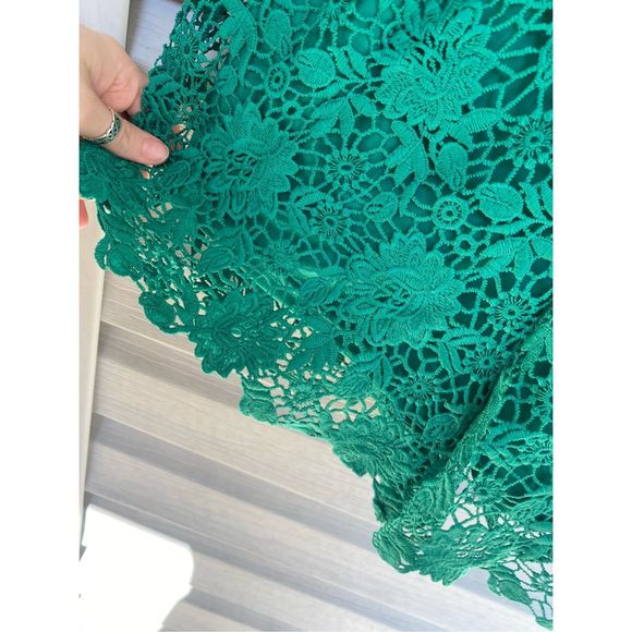Jack by BB Dakota Anthropologie NWT Sea Green Pretty Lace Romper Size 4, MP $78 - Picture 4 of 12